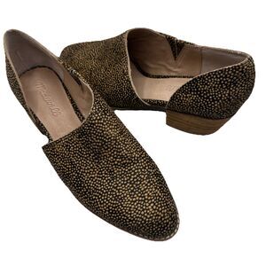 Madewell The‎ Lucie Shoe in Leather Brown Low Stacked Heels Boots Women's Size 7